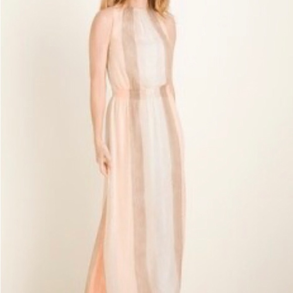 Chico’s Watercolor Striped Maxi Dress